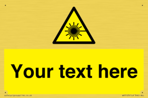 Custom Laser Hazard Sign